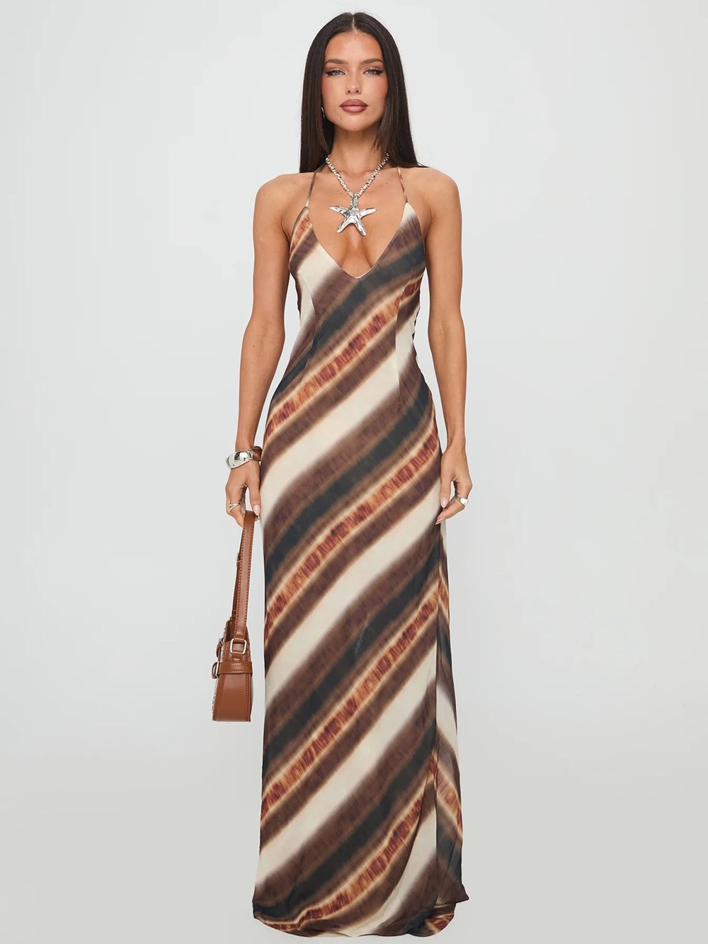 Esmira halter maxi dress